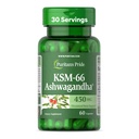 הגאווה של Puritan KSM-66 Ashwagandha® 450 מ"ג, תוספת דיאטנית גבוהה עבור הקלה מתח, Mood Enhancing, ותמיכה בזיכרון, 1 חודשים אספקה, 60 קפסולות