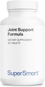 SuperSmart Support Formula (High Potency Complex) - עם Glucosamine, Chondroitin, Hyaluronic Acid, MSM - תוספת תמיכה משותפת | Non-GMO & Gluten Free - 90 טבליות