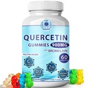 Quercetin Gummies - Quercetin with Bromelain ויטמין C + Zinc ויטמין D3 - תוספי Quercetin 900mgs - Quercetin עבור ילדים ומבוגרים (1)