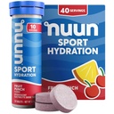 Nuun Sportlyte Tablet עם Magnesium, Calcium, Potassium, Chloride & Sodium, Gluten Free & Vegan, פירות Punch, 4 Pack (40 משרתים Total)