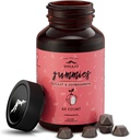 Pure ההימלאיה Shilajit Gummies, Sugar-Free, 85+ Trace מינרלים & Fulvic Acid for Energy, Metabolism & Immune Support, Shilajit for Men & Women, Ashwaghanda Gummies (60 Count)
