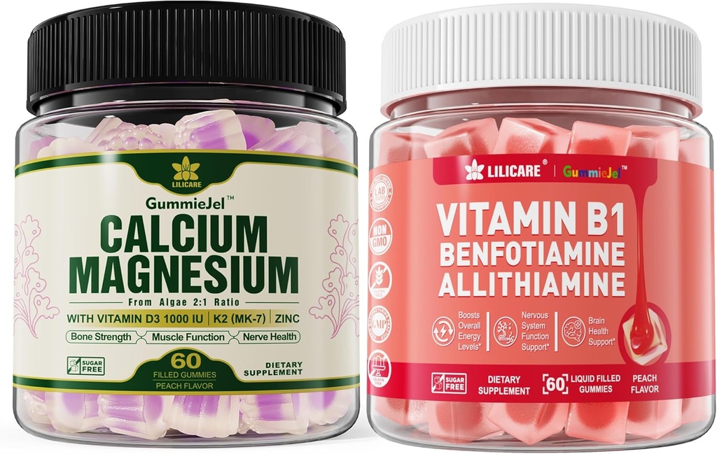 Plant Based Calcium תוסף +Vitamin B1 חניכיים