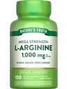 האמת של הטבע ל-Arginine 1000 מ"ג | 100 קפסולות | Mega Power | Non-GMO & Gluten Free Supplement