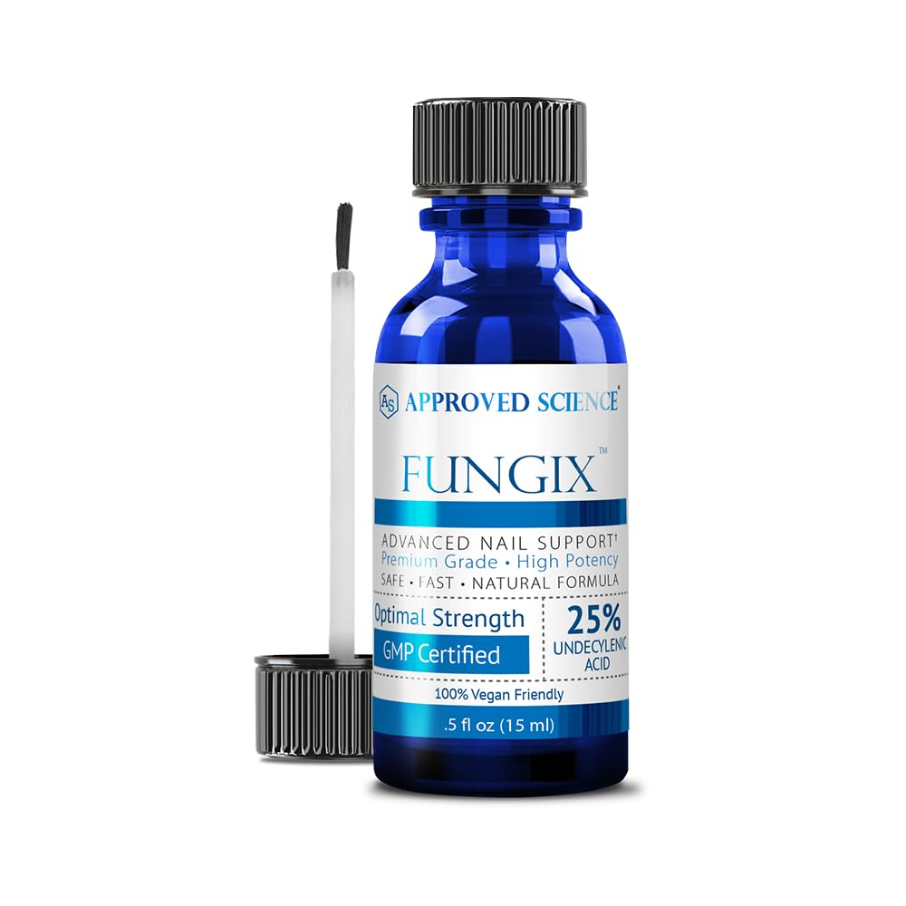 Fungix עם 25% Undecyleylenic Acid, Antifungal ניל פתרון עם שמן עץ תה, כל טיפול פטריס הטוב ביותר טבעי טונאמיל עבור תוצאות יעילות על ידי מוסמך מדע - Pack של 1