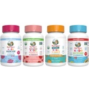 MaryRuth Organics Multivitamin, Probiotic, Magnesium Calm, ויטמין C Gummies לילדים | פרויקט תווית נקייה מאומת ® | ויטמינים לתמיכה בחיסון ובריאות כוללת | טבעונית, Non-GMO, Gluten Freeten Freeten Free