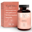 תוספי Saffron - Saffron לחלץ גלולות לנשים - תמיכה Mood, אנרגיה Boost, PMS, בהירות נפשית ומטבוליזם - non-GMO, Gluten Free, 60 קפסולות טבעוניות