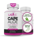Pure Cape Aloe Herbal Laxative for Constipation הקלה - תנועה בריאה של Bowel - Natural Voice ניקויse & Detox Dietary תוסף - מיועד במיוחד לנשים על ידי ליידים - 90 קפסולות