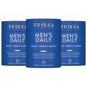 FRISKA Men’s Daily Digestive Enzyme ו Probiotics תוסף, תמיכה טבעית לבריאות הגברית, Bloating, Gas, Indigestion Relief, תומך Gut Health, Lactase ו B-Vitamins, 90 קפסולות