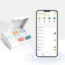 Comfytemp Medicine Box - חכם תרופות מאורגן עם חינם App, גלולת גלולה על Pill Box, מזכירות אזעקה, 4 השוואות גדולות, טעינה נייד Travel Pill Box for Medicine/Vitamins/Supplements