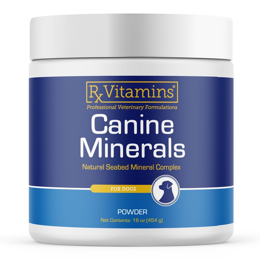 Rx ויטמינים Canine מינרלים - מינרלים חיוניים לכלבים - Calcium, Magnesium, תוספת ברזל, עצם ותוספת משותפת עבור K9, Immune Support - 16oz