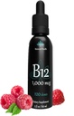 B12 1,000 mcg, 2oz 120 משרתות, Raspberry Flavor, Methyhydrobalamin Sublingual טיפות