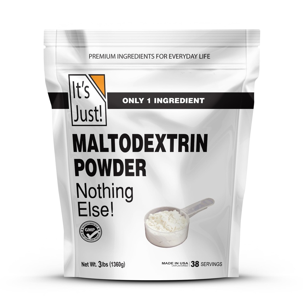 זה פשוט! - אבקת קבלן המונים, 100% Maltodextrin (Complex carbohydrates), אנרגיה סוסטנטית, קיצור מהיר, non-GMO, בקלות להוסיף לכל שייק חלבונים, 3lbs / 38 משרתים
