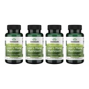 Swanson Full Spectrum Lion's Mane Mushroom - Brain Health Supplement to Support Memory, Focus & Clarity* - May Plus Immune, Heart & Digestive Health - Gluten-Free & Non-GMO - 60 קפסולות (4 Pack)