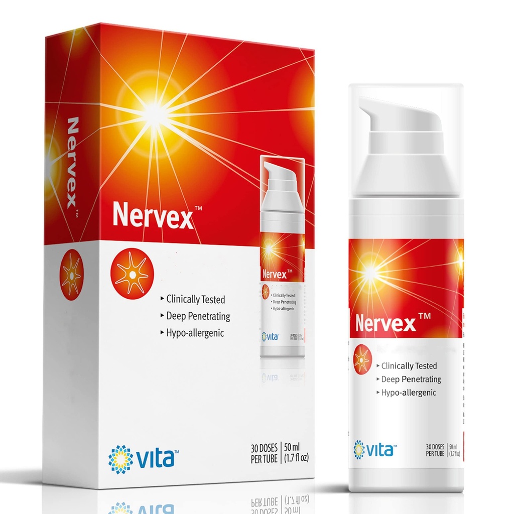 Vita Sciences Nervex מקסימום נוירופתיה תמיכה, שפותחה מדעית עבור קרם מהיר טבעי יעיל עבור רגליים, ידיים, Legs, Toes