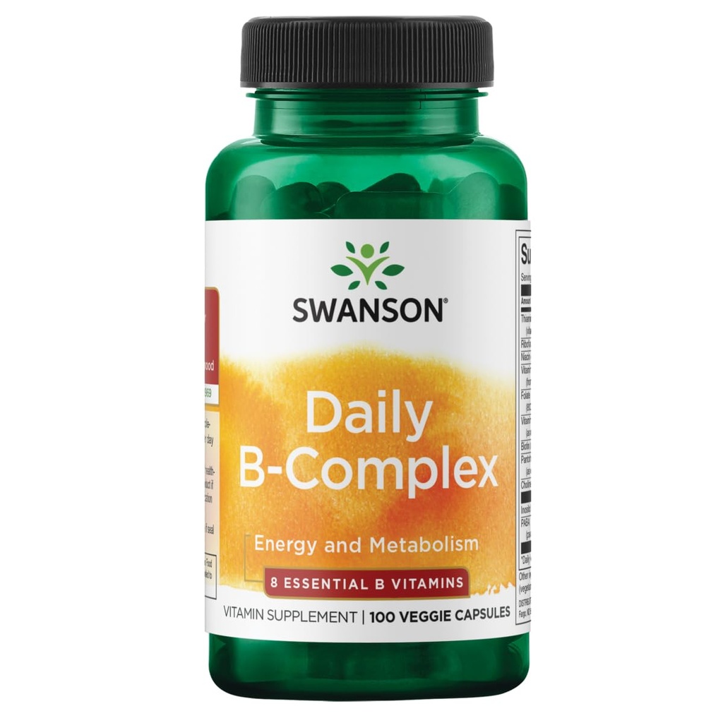 סוונסון Daily B-Complex 100 Veg Caps