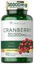 Carlyle Cranberry תוסף | 30,000 מ"ג | 90 קפסולות | Non-GMO Gluten Free Formula