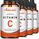 ויטמין C 2000 מ"ג נוזלי למבוגרים, High Absorption VIT C, Maximize ויטמין C, עבור Immune System & Antioxidant, 60ML (4 בקבוקים)