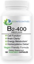 B2-400 Pure Riboflavin - מערכת העצבים, Homocysteine Detox, Cardiovascular, Helps Boost Energy, Clarity, Metabolism ותפקוד תאים (120)