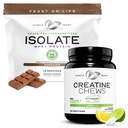 שריר החג Isolate + Creatine Candy Bundle: 1 חלבון Whey חלבון Isolate (Chohey, 5lb) + 1 Creatine Candy (Lemon Lime, 360) | תוספי Premium, Vegetarian, Gluten Freeten Freeten