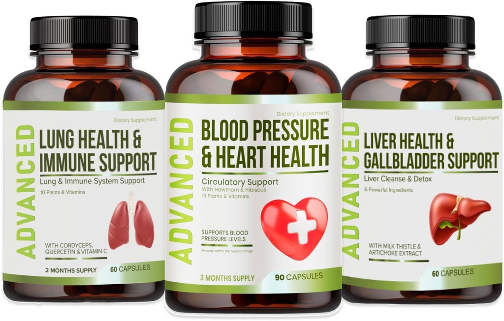 Heart Health Blood Pressure Support Supplement - תמיכה בלחץ הדם ובשאריות בריאה באופן טבעי עם הות'ורן ברי והייבביסקוס. ויטמינים גלולות לשיפור בריא (BP) & בריאות הלב.
