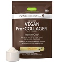 Igennus Advanced Vegan Vanilla Collagen Peptide אבקת, משופרת עם Glycine, Proline & Hydroxyproline & Cofactor ויטמין C, Non GMO, צמחי צמחוני מבוסס אבקת קולגן Booster, 35 משרתות