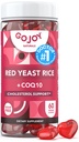 סוכר חינם Yeast אורז עם CoQ10 חניכיים - תוספי כולסטרול עם Red Rice Yeast 1000 מ"ג. - chlesterol Gummies Complex - טבעוני, non-GMO, Gluten-Free & Citrinin-Free תוספת תוספת חינם חינם חינם תוספת תוספי מזון חינם.
