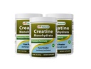 Best Naturals Creatine Monohydrate 1 Lb אבקת טהורה (1 LB (Pack של 3)