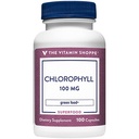 הוויטמין Shoppe Chlorophyll 100 מ"ג - תוספי מזון טבעיים, מזון סופר ירוק תומך מערכת החיסון ואנרגיה ייצור, "Natural Deodorant" (100 קפסולות)