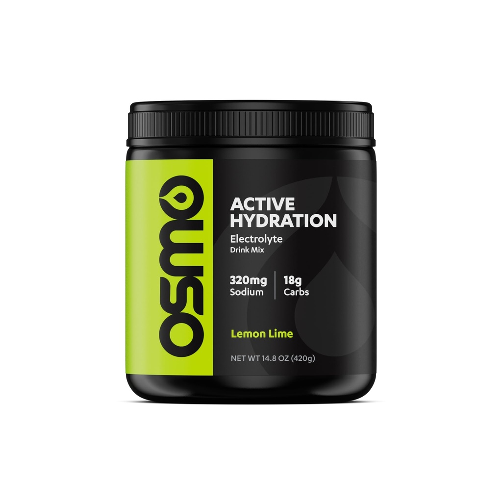 אוסמו Active hydrotion אבקה אלקטרוליט (20 משרתים) - כולל Sodium, Magnesium, Potassium, carbs & ויטמינים, Cane Sugar - All Natural Ingredients, 3X Faster Hydration, Boosts Power & Endurance