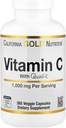 Lake Avenue ויטמין C תוסף תזונה - כולל Quali-C Ascorbic Acid - Immune Support - מקדם תגובה חיסונית בריאה - טבעוני ידידותי - Gluten Free, non-GMO - 1,000 מ"ג - 365 Veggie