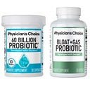 Physician's CHOICE Bloat & Gas Probiotic 30ct + 60 מיליארד פרוביוטיקה 30ct - Digestive Wellness Bundle