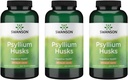 Swanson Psyllium Husk Dietary סיבים תוספי 610 מ"ג 300 קפסולות - (3 Pack)