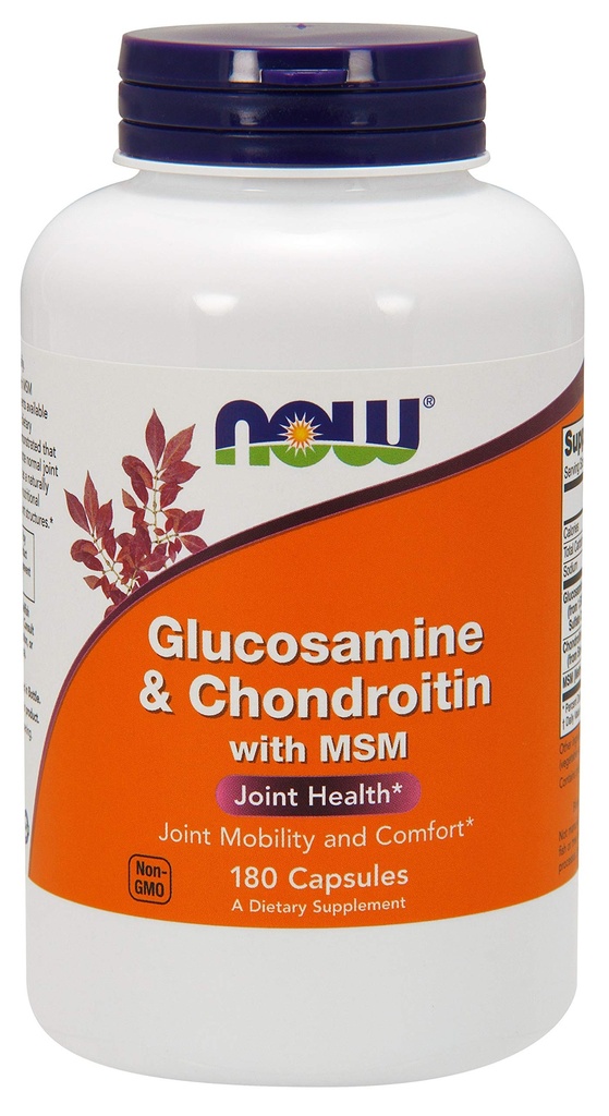 Glucosamine & Chondroitin עם MSM - 180 Veg כמוסות