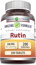 פורמולה מדהימה Rutin 500 מ"ג 200 טבליות תוספת | Non-GMO | Gluten Free | Made in USA