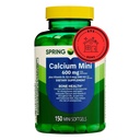 עמק האביב Calcium Plus ויטמין D3 150 Mini Softgels | תוסף Calcium | CaIcium mini Softgels | CaIcium 600 מ"ג עם ויטמין D3 | 150 Softgels + STS Sticker