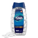 TUMS Ultra Power Chewable Antacid Tablets for Heartburn Relief, Pepperנט - 160 הרוזן