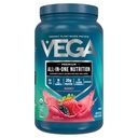 Vega All in One Nutrition אורגני - 20g Plant-based Pea חלבון, ברי, 20 משרתים, ויטמינים A & C, Probiotics, Greens, טבעוני, Keto, Gluten Free, 24.3oz (Packaging May Vary)
