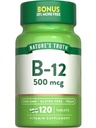 האמת של הטבע B12 ויטמין | 500 mcg | 120 טבליות | טבעוני, non-GMO & Gluten Free Supplement