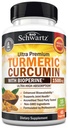 כורכום Turmeric עם Black Pepper Extract 1500 מ"ג - תוספת אבסולוטית אולטרה פוטרנט Turmeric תוספת עם 95% Curcuminoids ו bioPerine - non GMO Tumeric קפסולות לתמיכה משותפת - 45 קפסולות