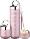Zannaki Metal Travel Pill מארגנת, Portable Waterהוכחה שבועית Box, גדול אלומיניום Alloyer, BPA חינם 7 Day Daily Medicine מארגנת Holder עבור ויטמין, שמן דגים, תוספת שמן, תוסף
