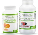 BariSlim Bariatric Calcium Citrate & Advanced Chewable Multivitamin - Bariatric ויטמין ותוספת לניתוח דואר תרופתי כולל עקף Gastric ו- Gastric Op