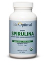 BioOptimal Organic Spirulina Tablet - אורגני, non-GMO, No Additives או Fillers - 500 מ"ג פרימיום איכות תזונה תוספת עם ויטמינים, מינרלים ואנטיoxidants (240 טבליות)