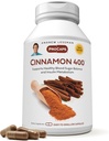 ANDREW LESSMAN Cinnamon 400 מ"ג - 240 קפסולות - High Potency, הפקה סטנדרטית. אין תוספות. קל ל-Swallow כמוסות