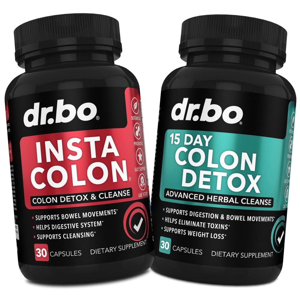 קפסולות תוספת של Detox - 15 יום קירור גלולות & Probiotic Herbal ניקוי - Daily Natural Bowel התנועה תוספי עבור Intestinal Stomach Bloating Gut Support