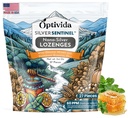 Nano Colloidal Silver Lozenges 60 PPM - Organic Cough Drops Lemon - 27 ct