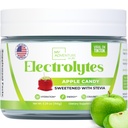 Zero Sugar - Apple Candy Electrolytes אבקת - דלה מדוקדקת - Caffeine Free Energy with All Natural Ingredients - טבעוני, Keto ו- Paleo - סוכר חינם אלקטרוליטים שותים Mix - עם 30 משרתים