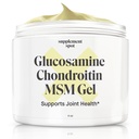 Glucosamine Chondroitin MSM Gel (4 oz) - עם גלוקוזאמין, Chondroitin, MSM & Bromelain כדי לתמוך בבריאות משותפת - עבור נשים וגברים (90 יום אספקה)