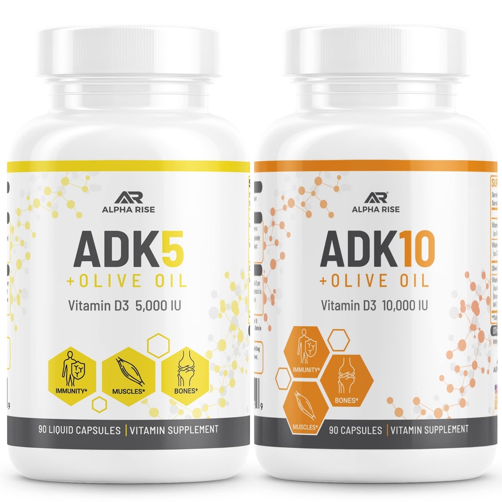 ADK 5 ויטמין תוסף + ADK 10 ויטמין תוסף