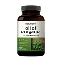 שמן NatureBell Oregano עם שמן שחור Seed, 360 Softgels | 360 ימים אספקת שמן חיוני לבריאות החיסון | Retains High Concentrated Carvacrol & Thymoquinone - Non-GMO