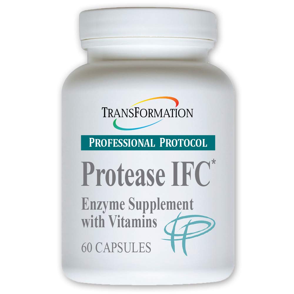 TRANSATION GENESIS of GOOD HEALTH Protease IFC Enzyme תוסף, תמיכה טבעית עבור שריר ושומן, עם ויטמין עשיר גבוה A, E, C, Zinc ו Selenium, Non-GMO, 60 קפסולות